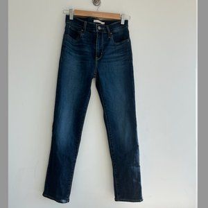 LEVI'S High Rise Straight Crop Jeans- Women's 26